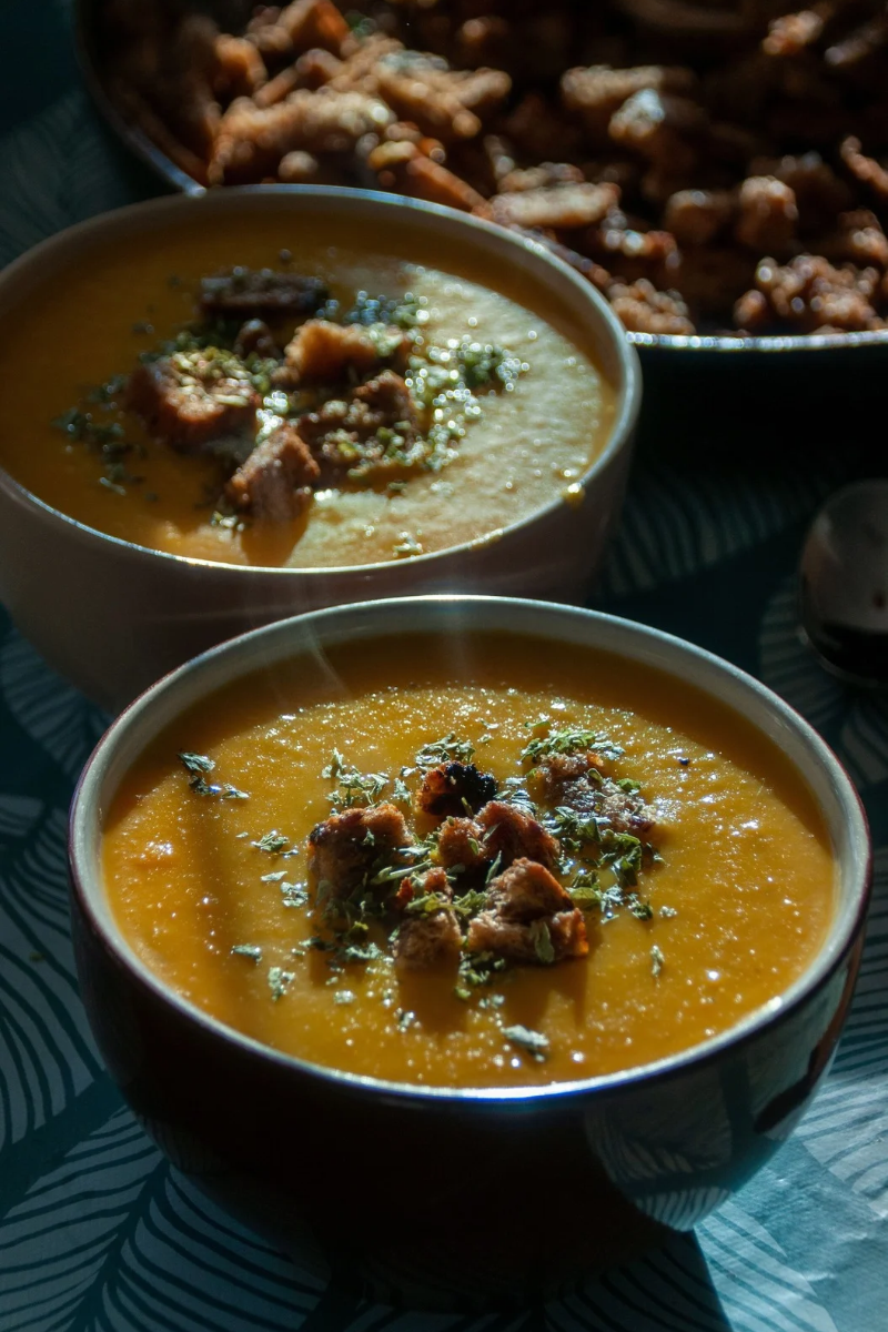 Recette velouté de carottes et lentilles corail aux épices