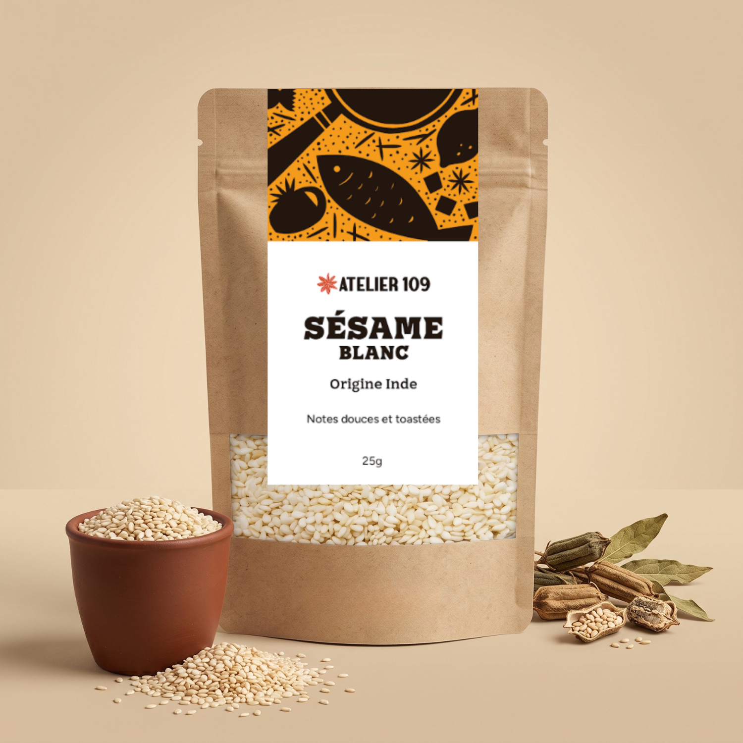 Sésame blanc Atelier 109