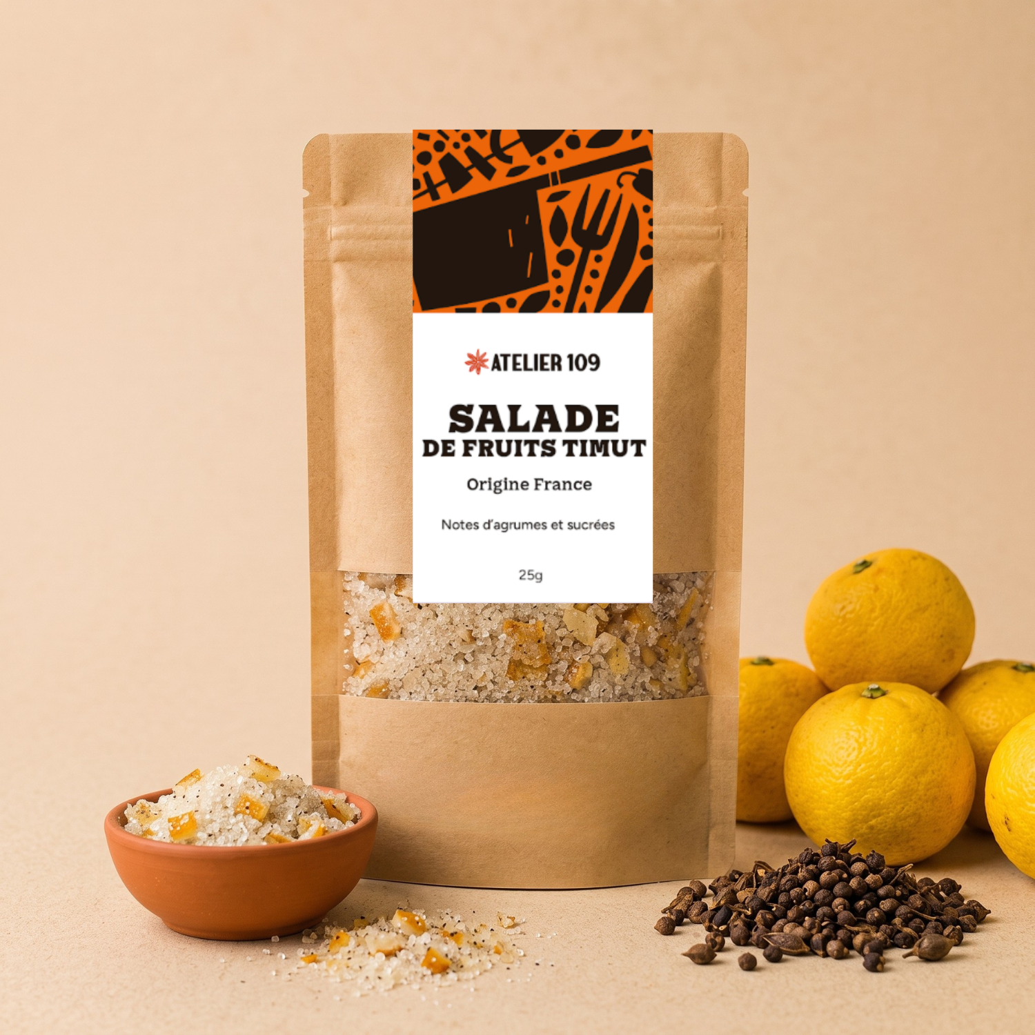 Épices salade de fruit poivre timut Ateleir 109