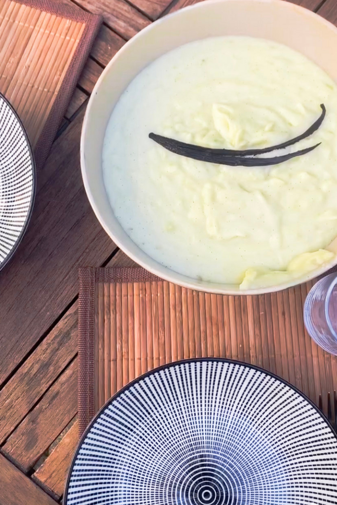 Purée de pomme de terre à la vanille d'ouganda